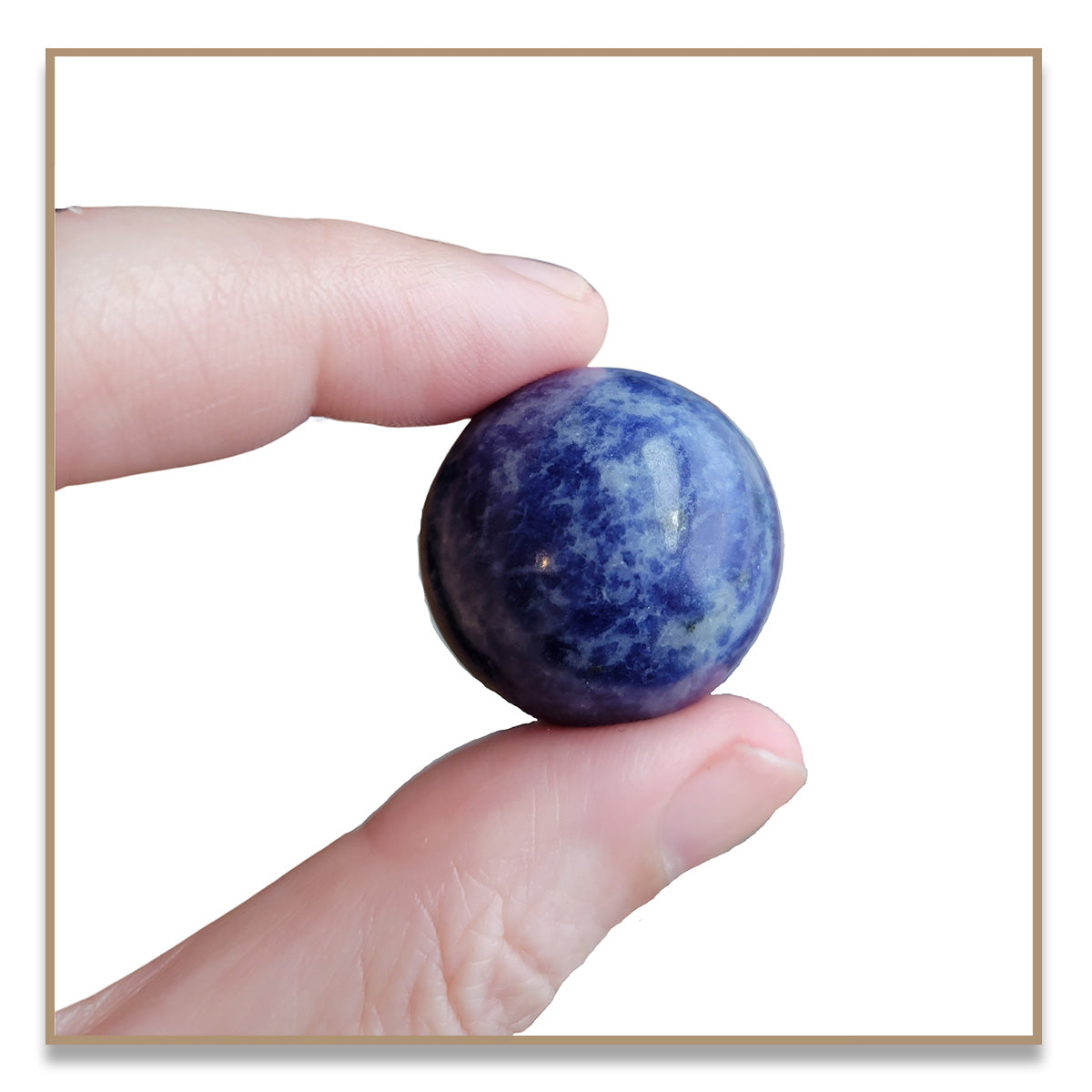 Sfera di Cristallo 422g 68mm Minerale Sodalite Crystal Sphere Reiki Brasile