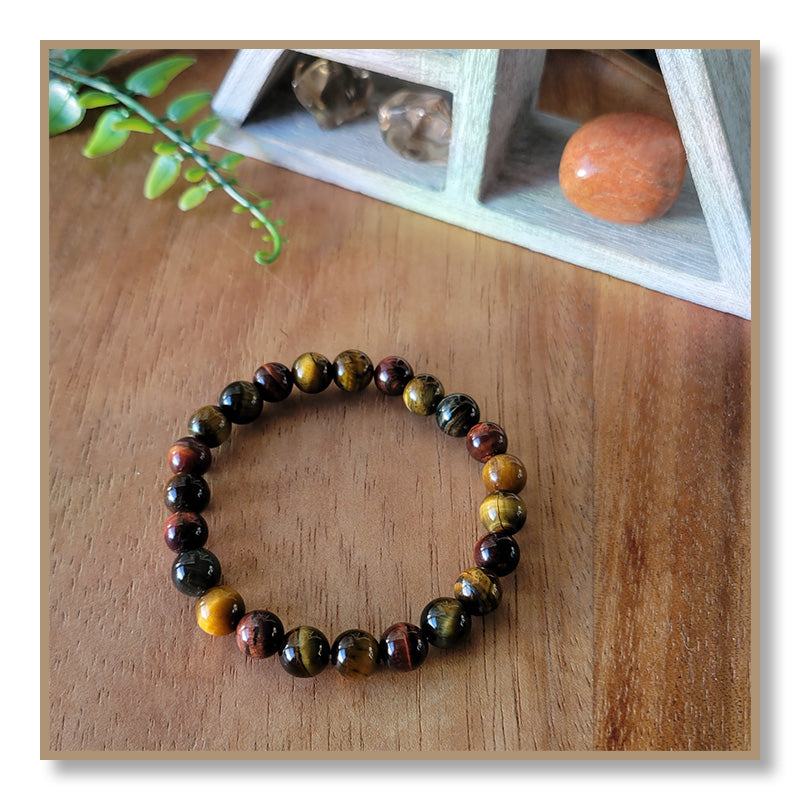 Mixed Tiger's Eye Bracelet (8mm)