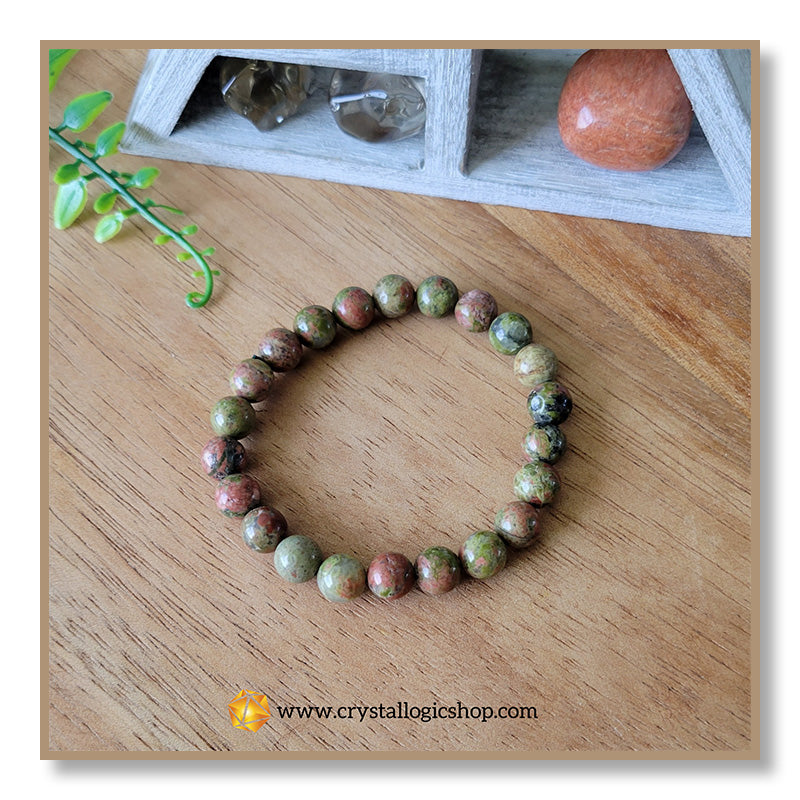 Unakite Bracelet (8mm)