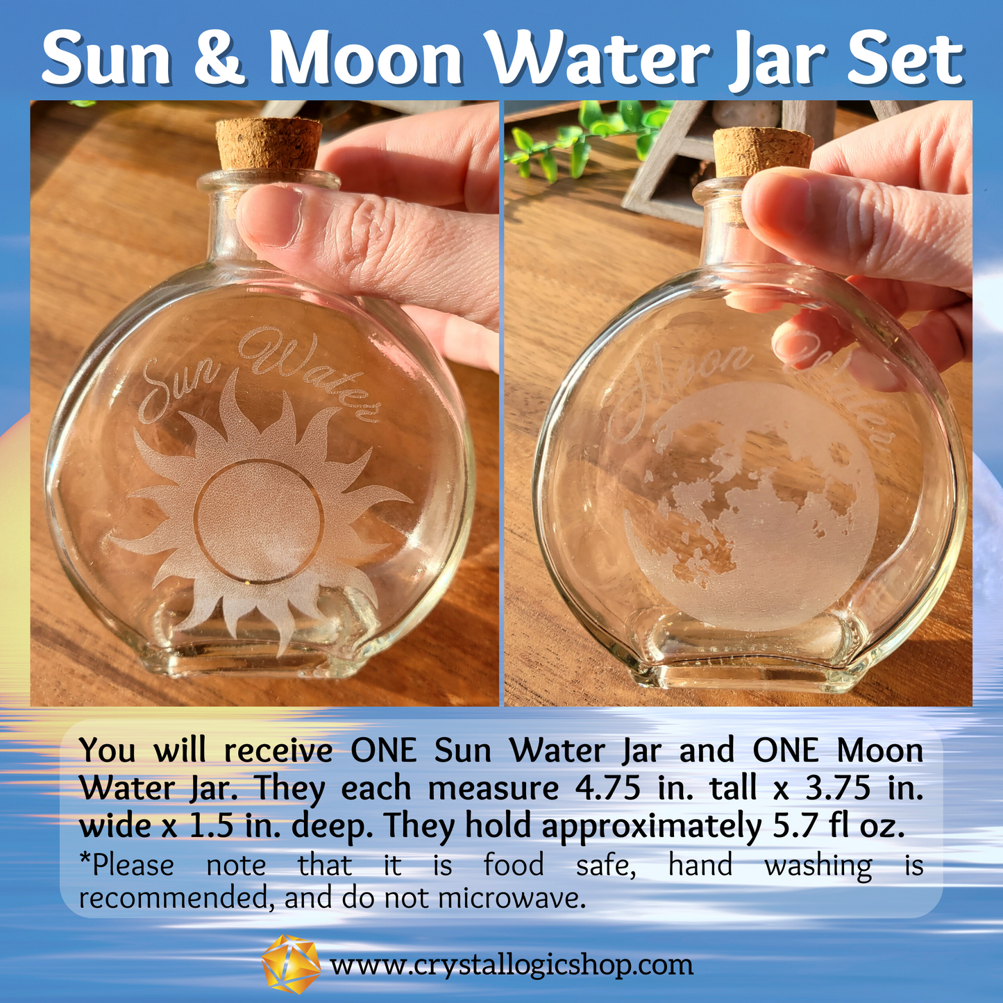 Sun & Moon Water Jar Set