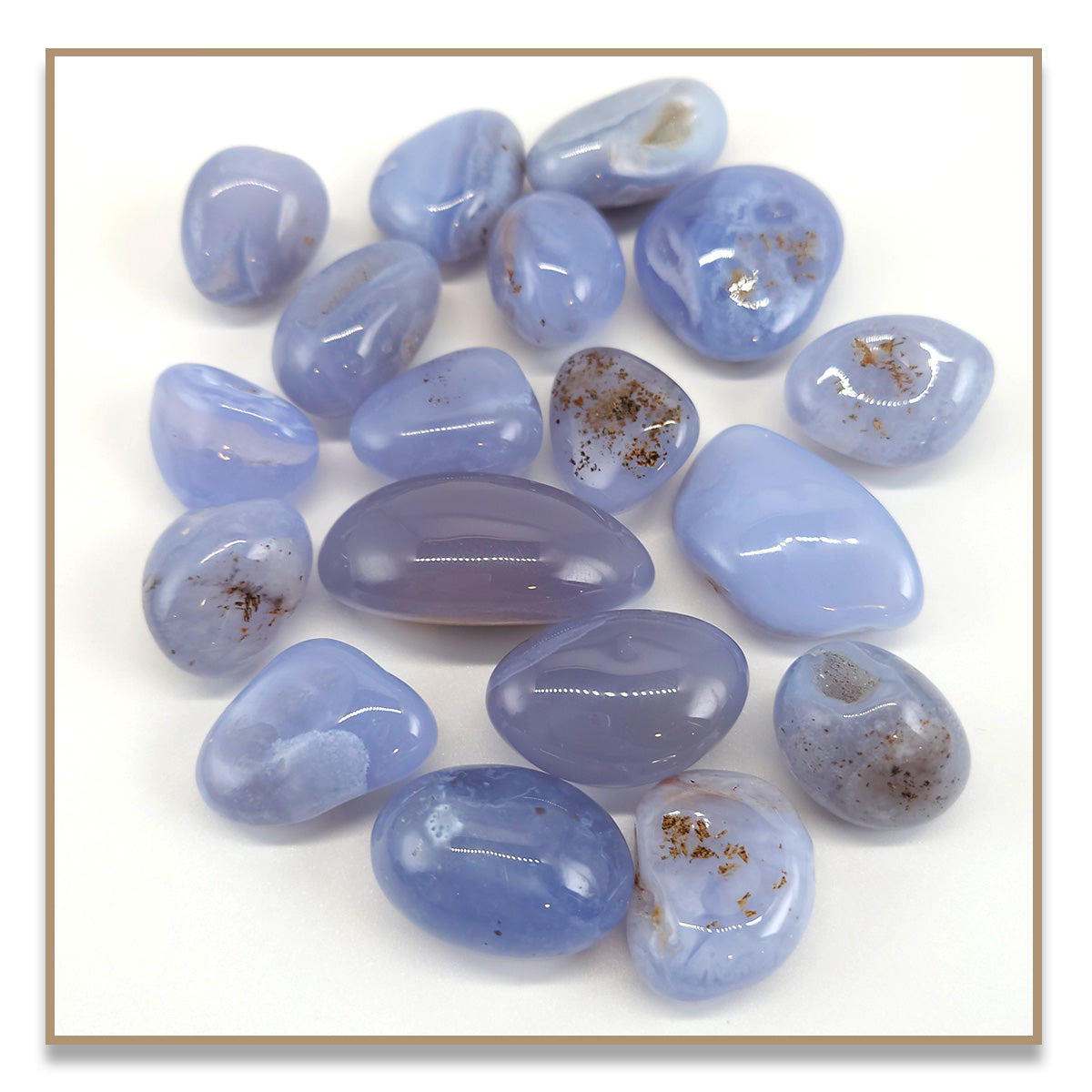 Blue Lace Agate Tumbled Stone