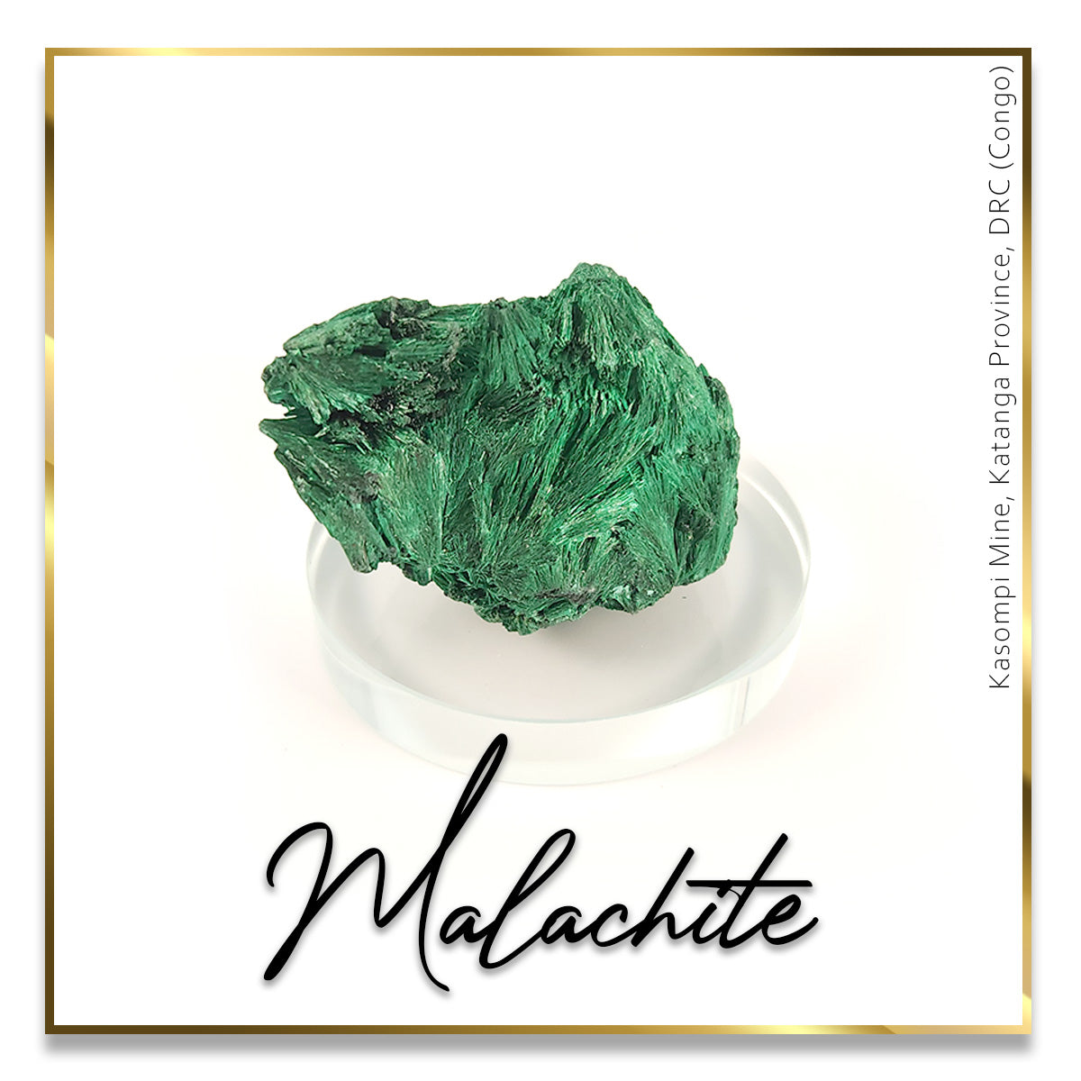 Fibrous Malachite Specimen 001