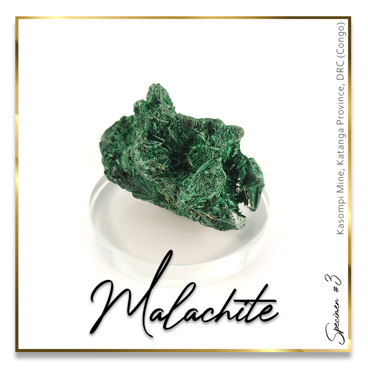 Fibrous Malachite Specimen 003